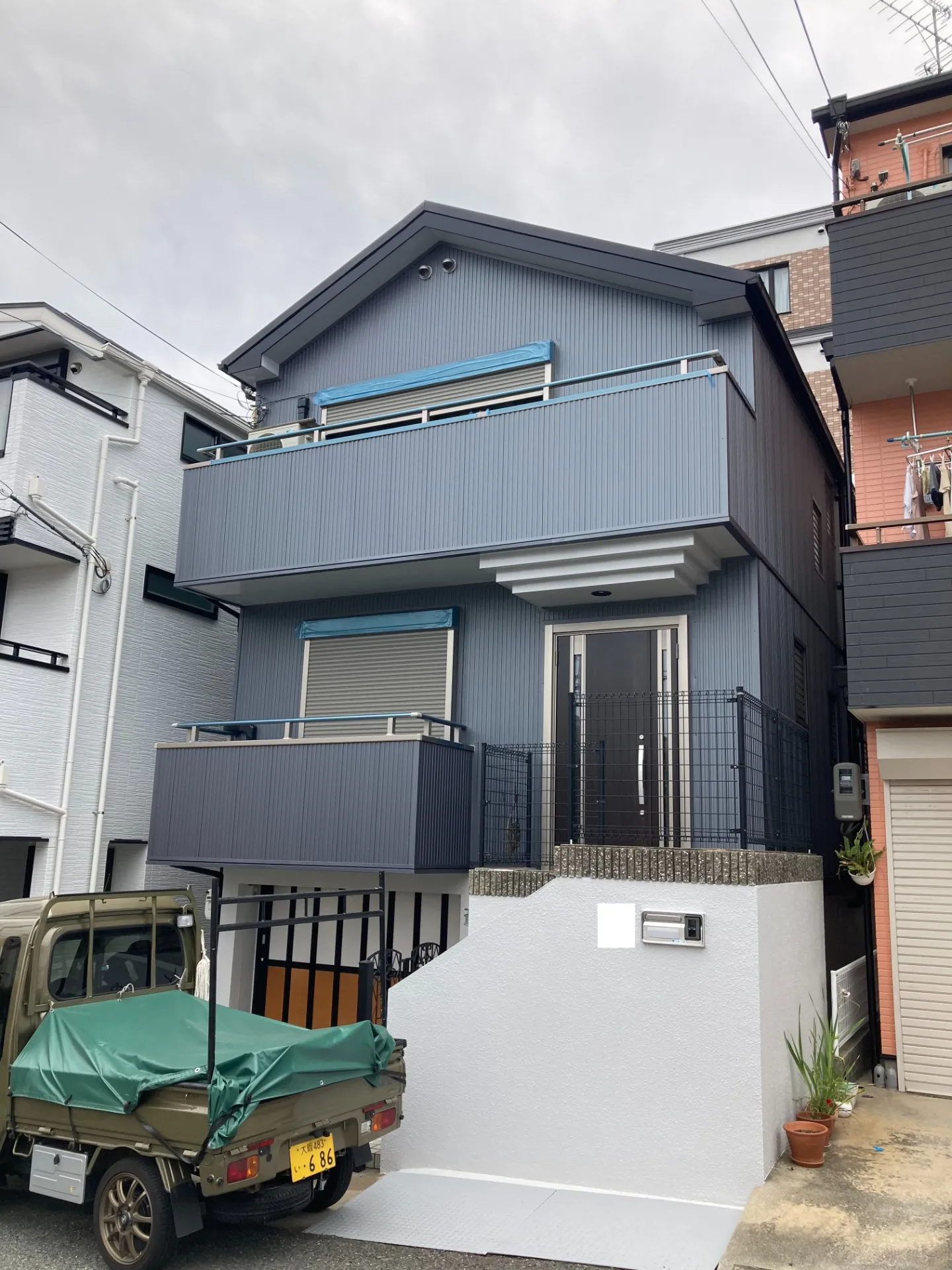 神戸市東灘区　外壁・屋根のカバー工法、キッチン工事
